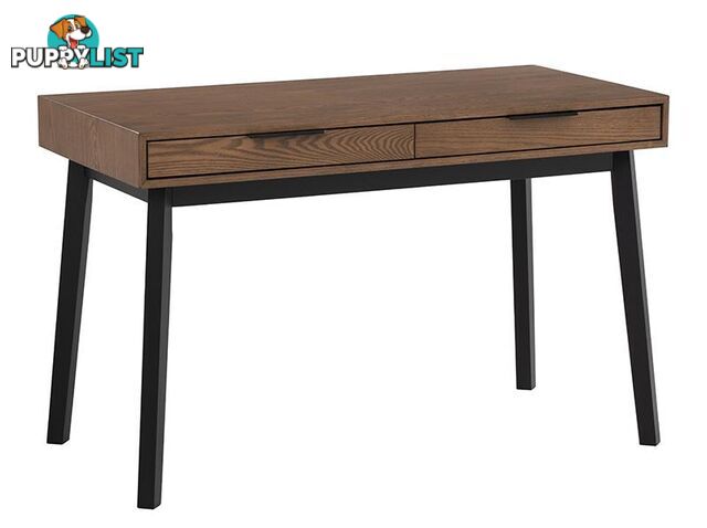 MALTON Study Desk 120cm - Black & Walnut - 124024 - 9334719000442