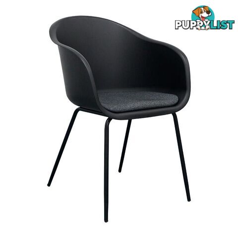 COLLEEN Dining Chair - Black - 241185 - 9334719008424