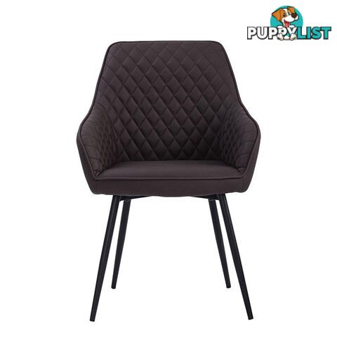 HAKON Dining Chair -  Brown & Black - 241248 - 9334719009698