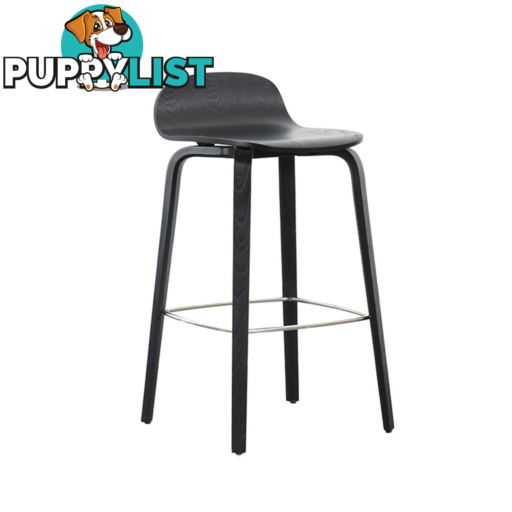 KORI Counter Stool - Black - BB-9113H-B - 9334719012056