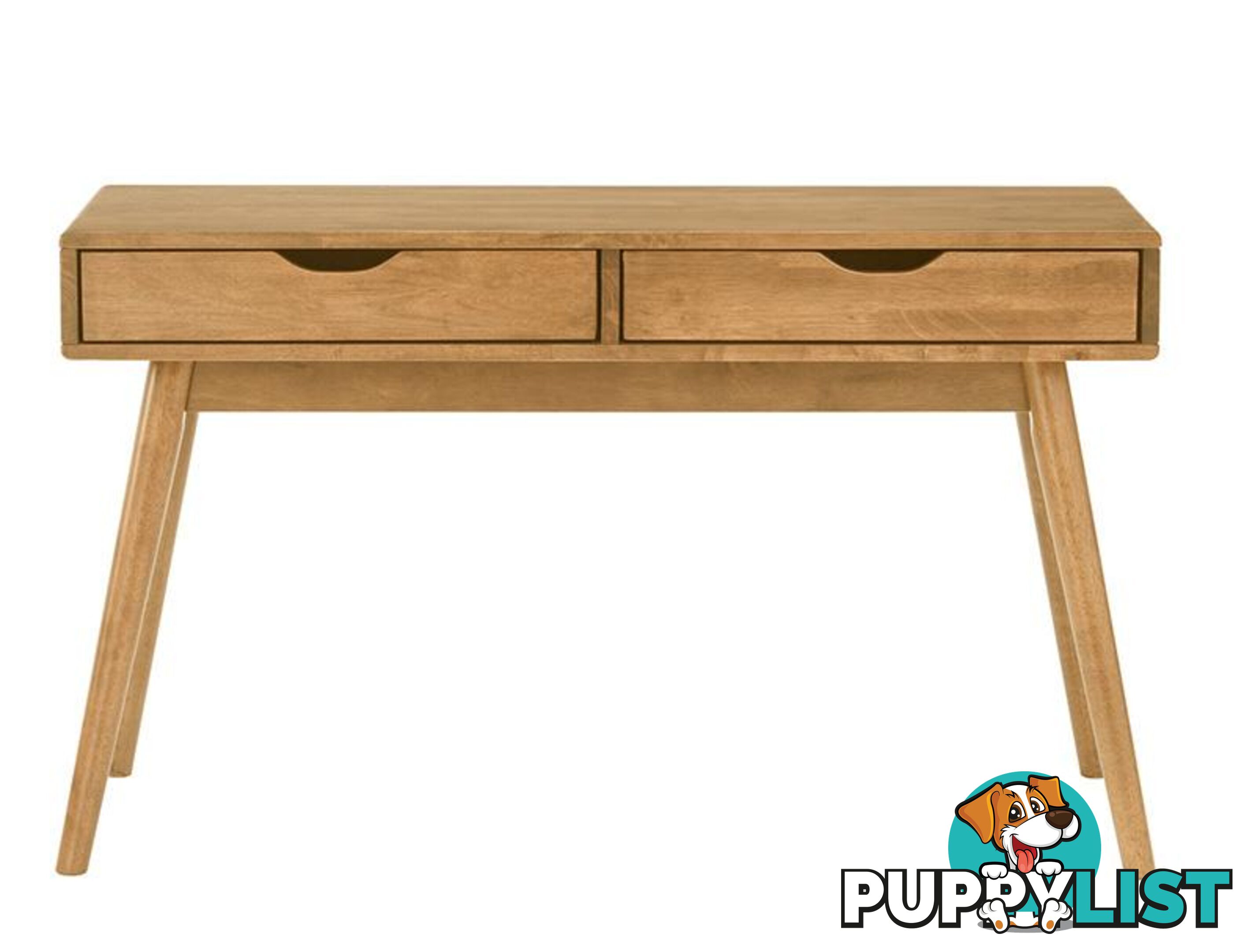 LAMAR Console Table with 2 Drawers 122cm - Natural - 134052 - 9334719000619