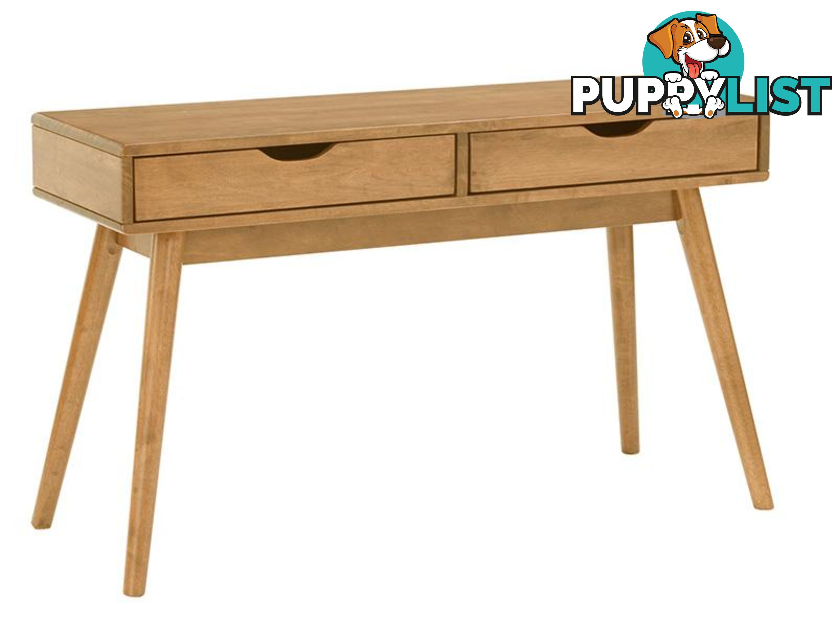 LAMAR Console Table with 2 Drawers 122cm - Natural - 134052 - 9334719000619