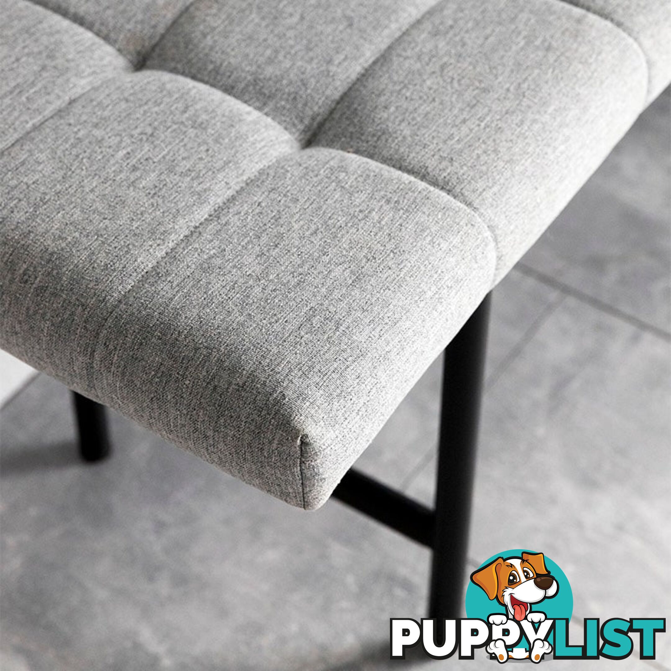 JORY Bench Seat 100CM - Light Grey - AC-0000081139 - 5713941059192