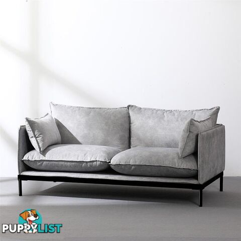 SINCLAIR 2 Seater Sofa in Grey - BB-S005-2S-GY - 9334719011042