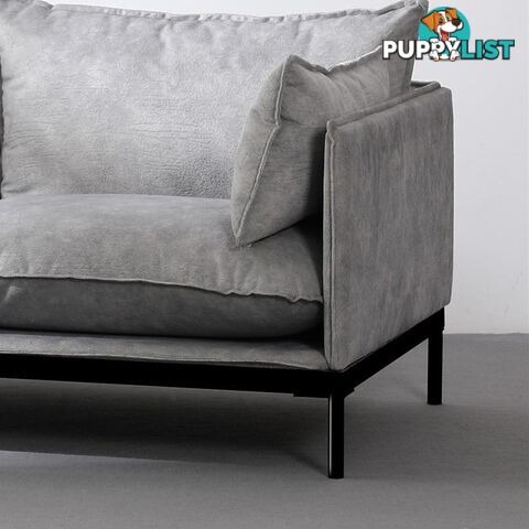 SINCLAIR 2 Seater Sofa in Grey - BB-S005-2S-GY - 9334719011042