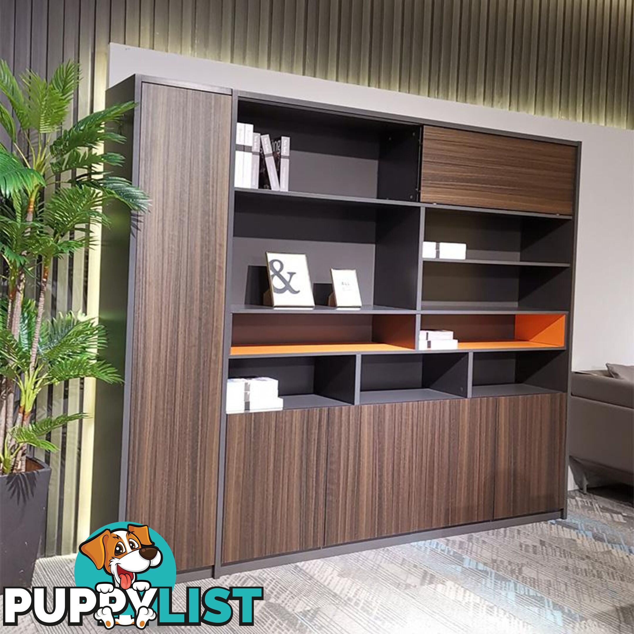 RADDIX Display Unit 240cm - Brown - DF-FF-S0120 - 9334719003375