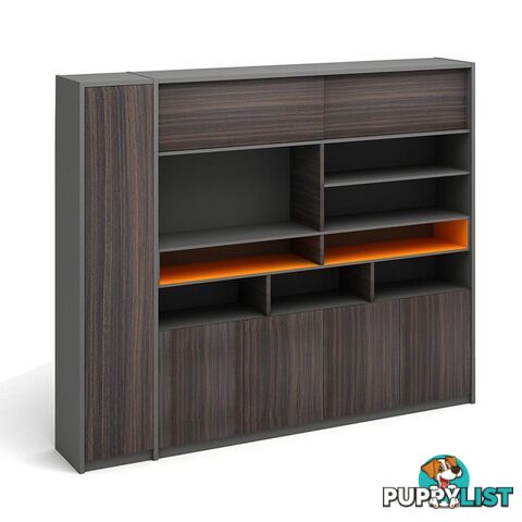 RADDIX Display Unit 240cm - Brown - DF-FF-S0120 - 9334719003375