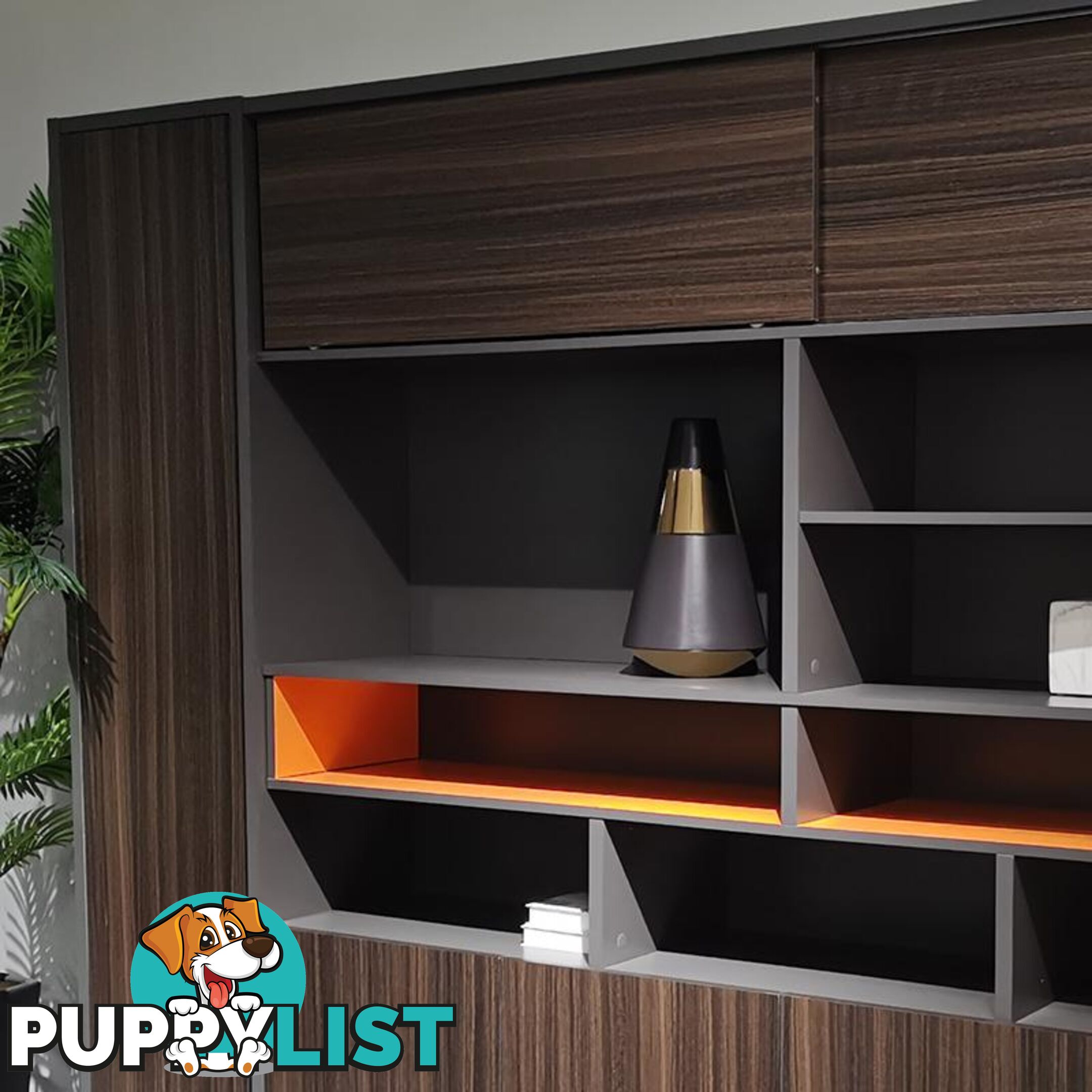 RADDIX Display Unit 240cm - Brown - DF-FF-S0120 - 9334719003375