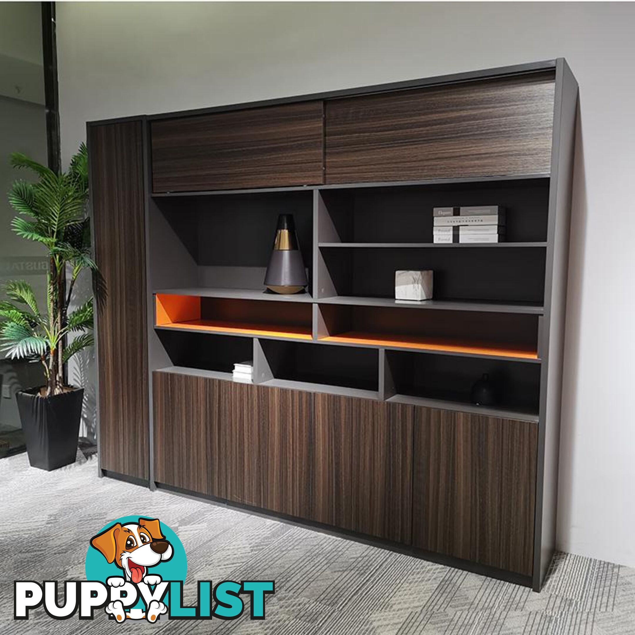 RADDIX Display Unit 240cm - Brown - DF-FF-S0120 - 9334719003375