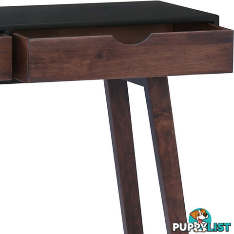 ARSENIO Console Table 90cm - Walnut & Black - 133094 - 9334719012155