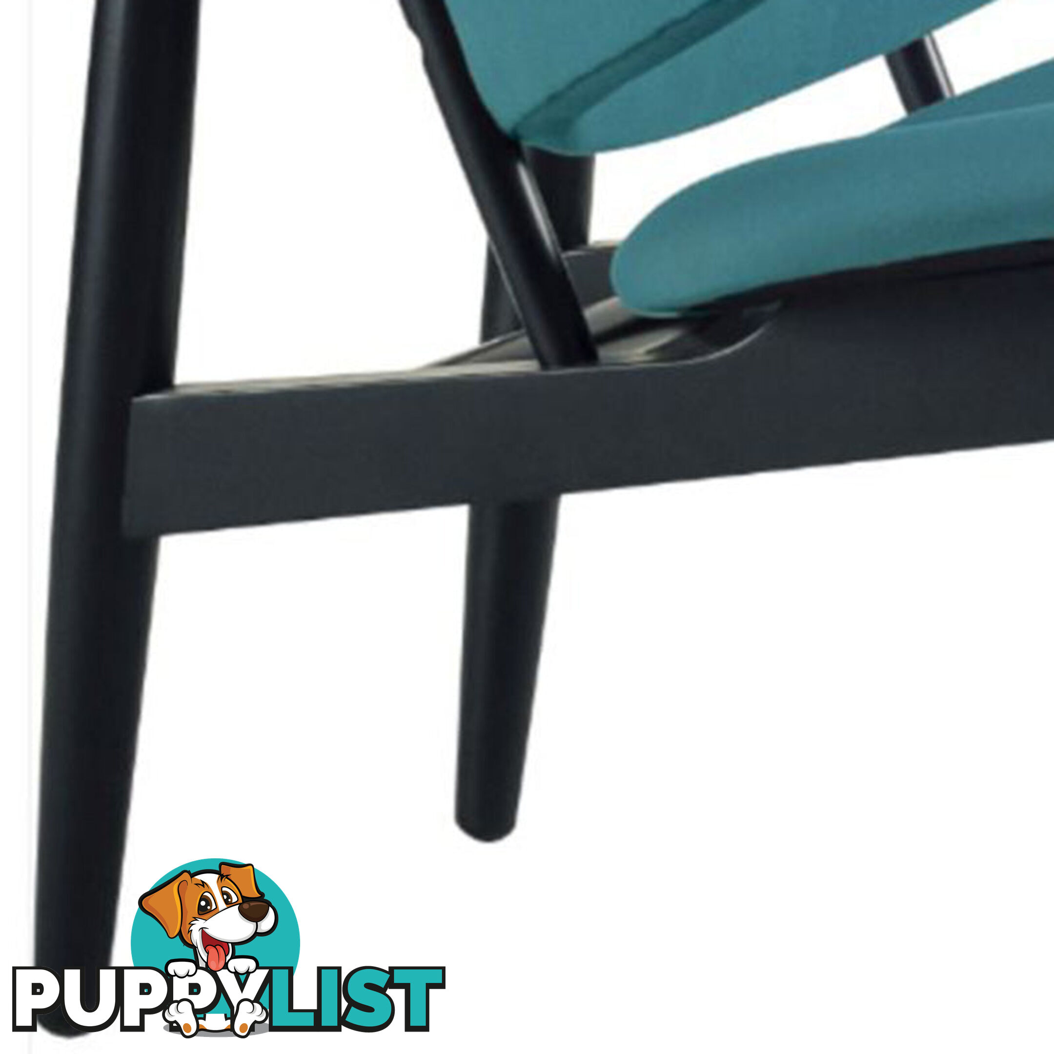 VERONIC Lounge Chair - Teal & Black - VERONIC_114_733 - 9334719012308