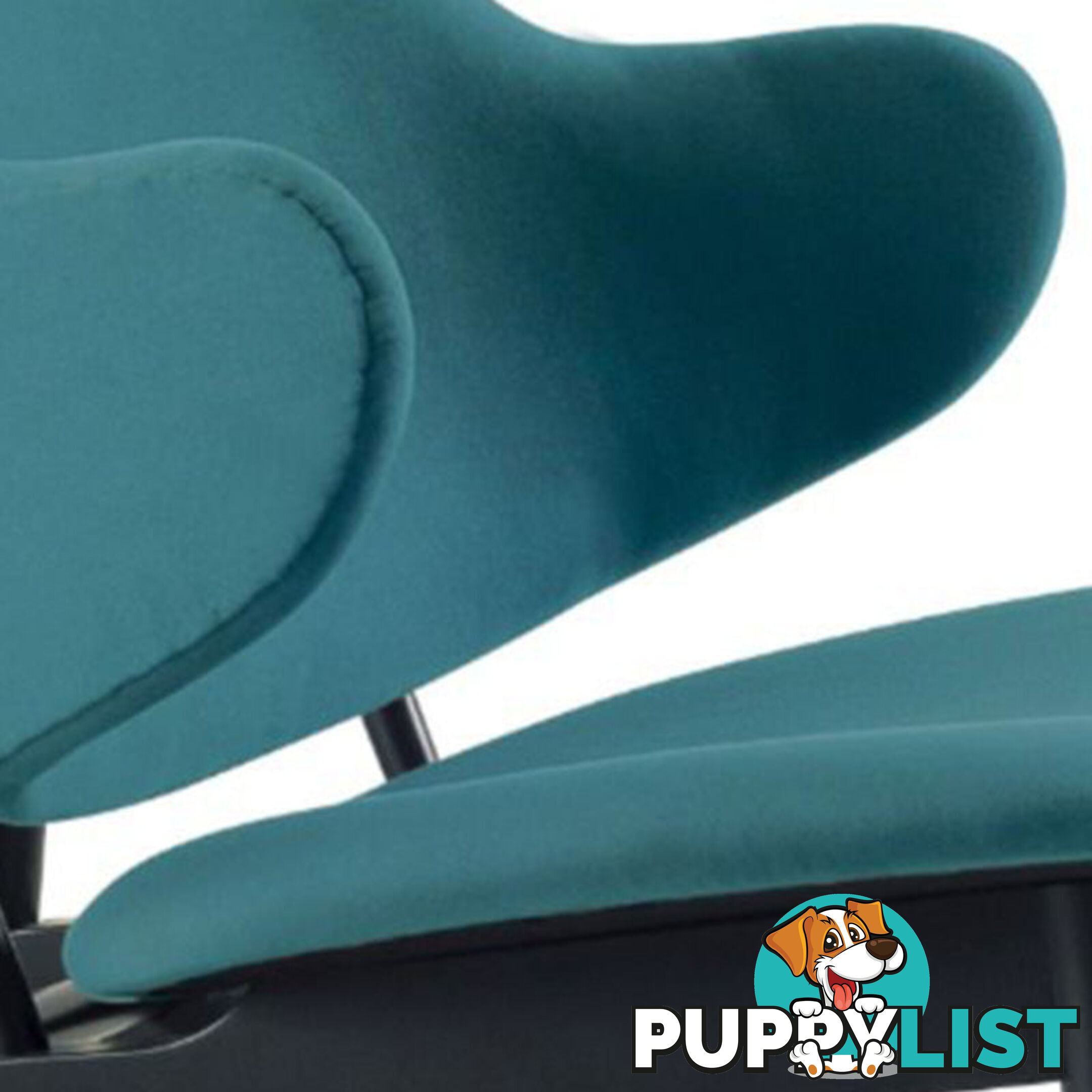 VERONIC Lounge Chair - Teal & Black - VERONIC_114_733 - 9334719012308