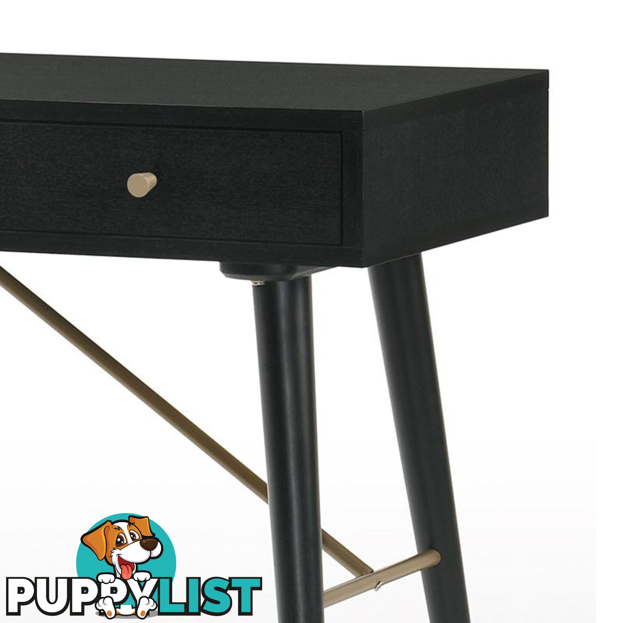 RANIA Study Desk Console 120cm - Black - MI-BH664-CO - 9334719007663