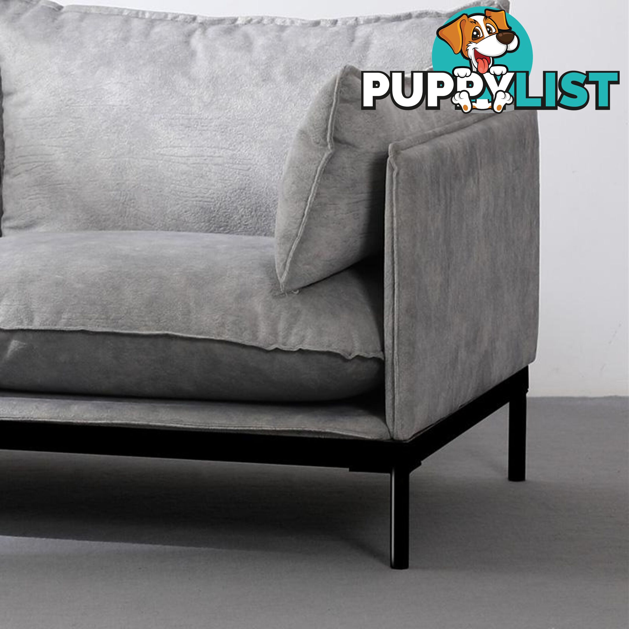 SINCLAIR Single Seater Sofa in Grey - BB-S005-GY - 9334719011066