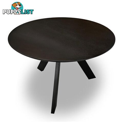 ACE Round Dining Table 1.2M - Black - LI-NS9289-BLK - 9334719002941