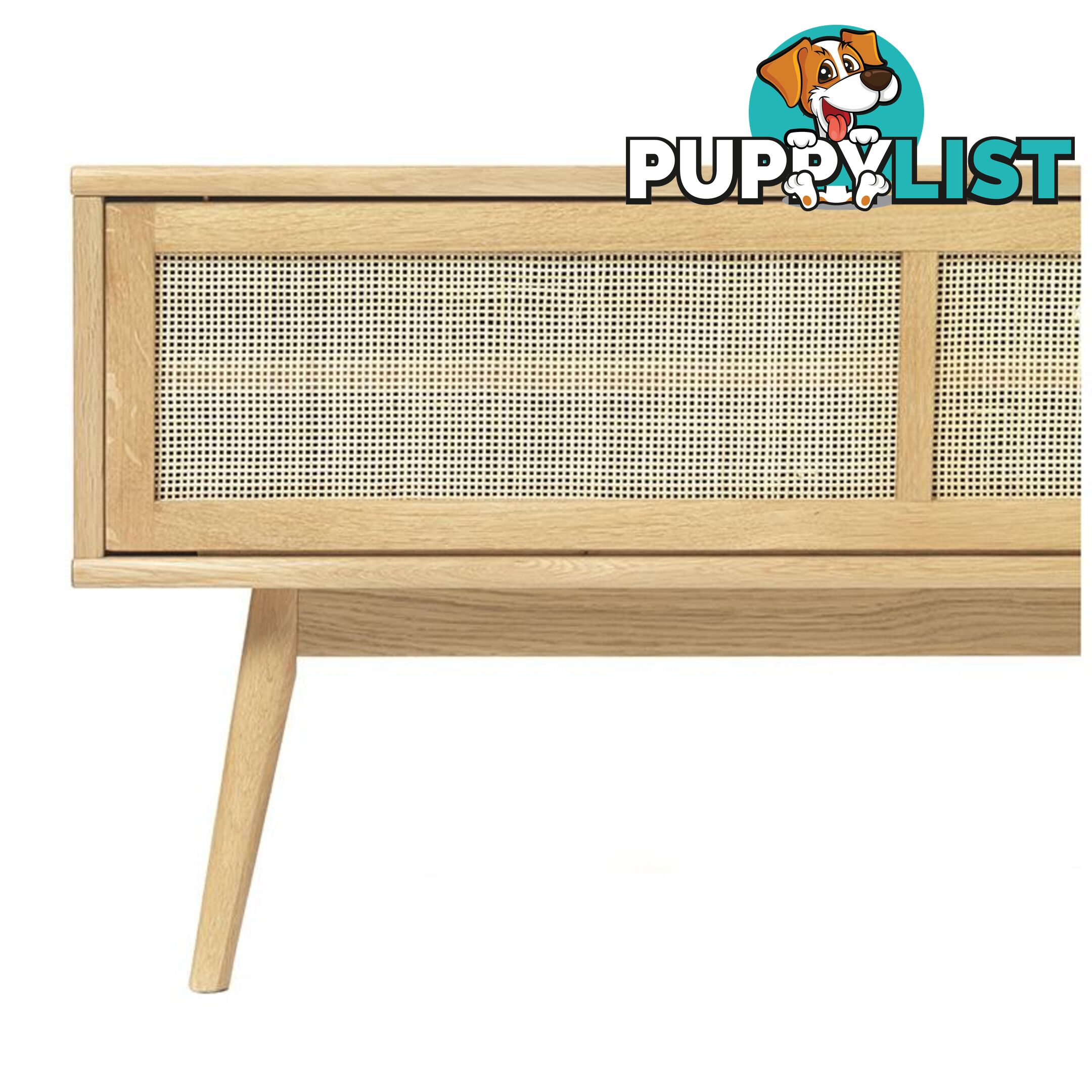 BARRALI Entertainment TV Unit 150cm -  Natural & Rattan - 43290200 - 5704745096520