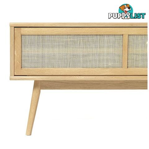 BARRALI Entertainment TV Unit 150cm -  Natural & Rattan - 43290200 - 5704745096520