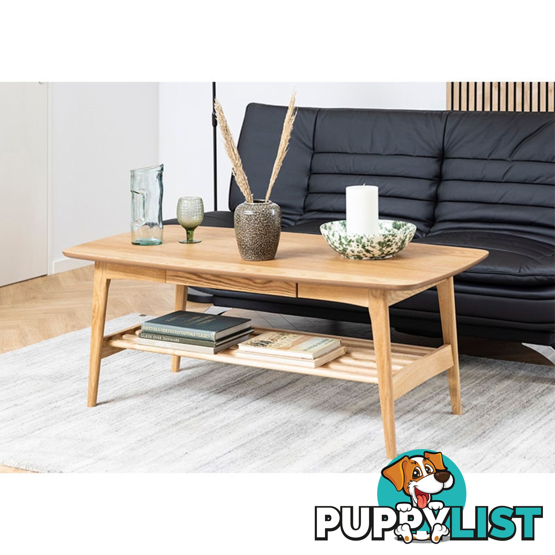 TALITA Rectangular Coffee Table 130cm - Natural - AC-0000083764 - 5713941087805