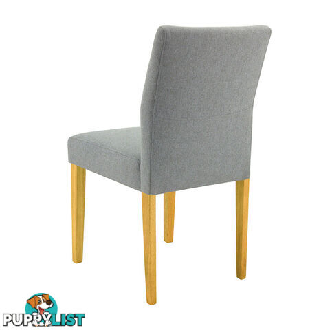 Ladee Dining Chair - Oak + Silver - 241037 - 9334719008028