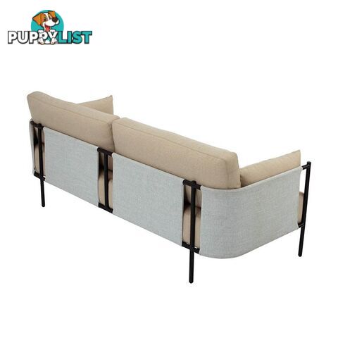 TREDIA 3 Seater Sofa - Tortilla/ White Grey Colour - 233124 - 9334719002613