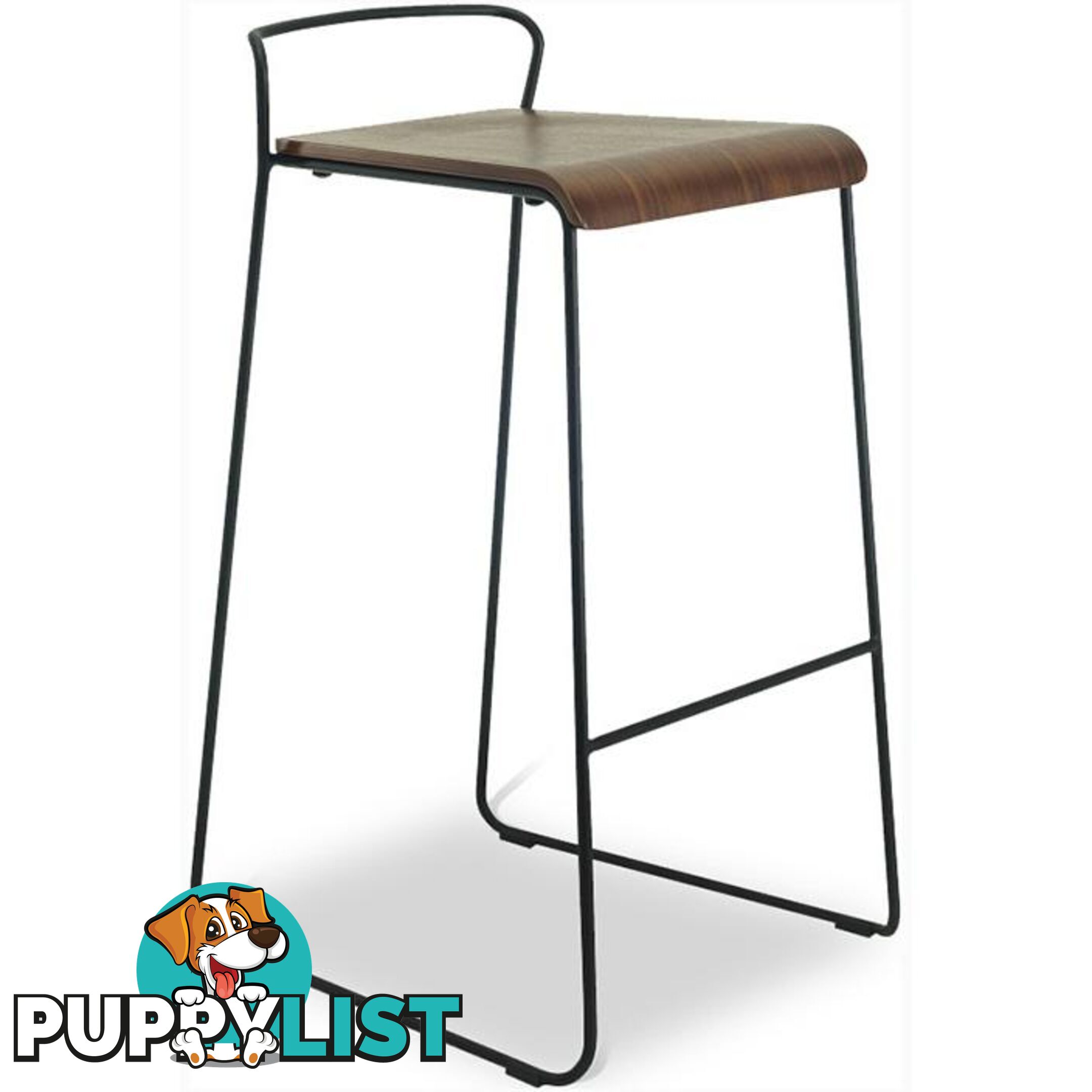 CAMILA Bar Stool - Walnut - 2407098 - 9334719007236