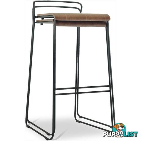 CAMILA Bar Stool - Walnut - 2407098 - 9334719007236