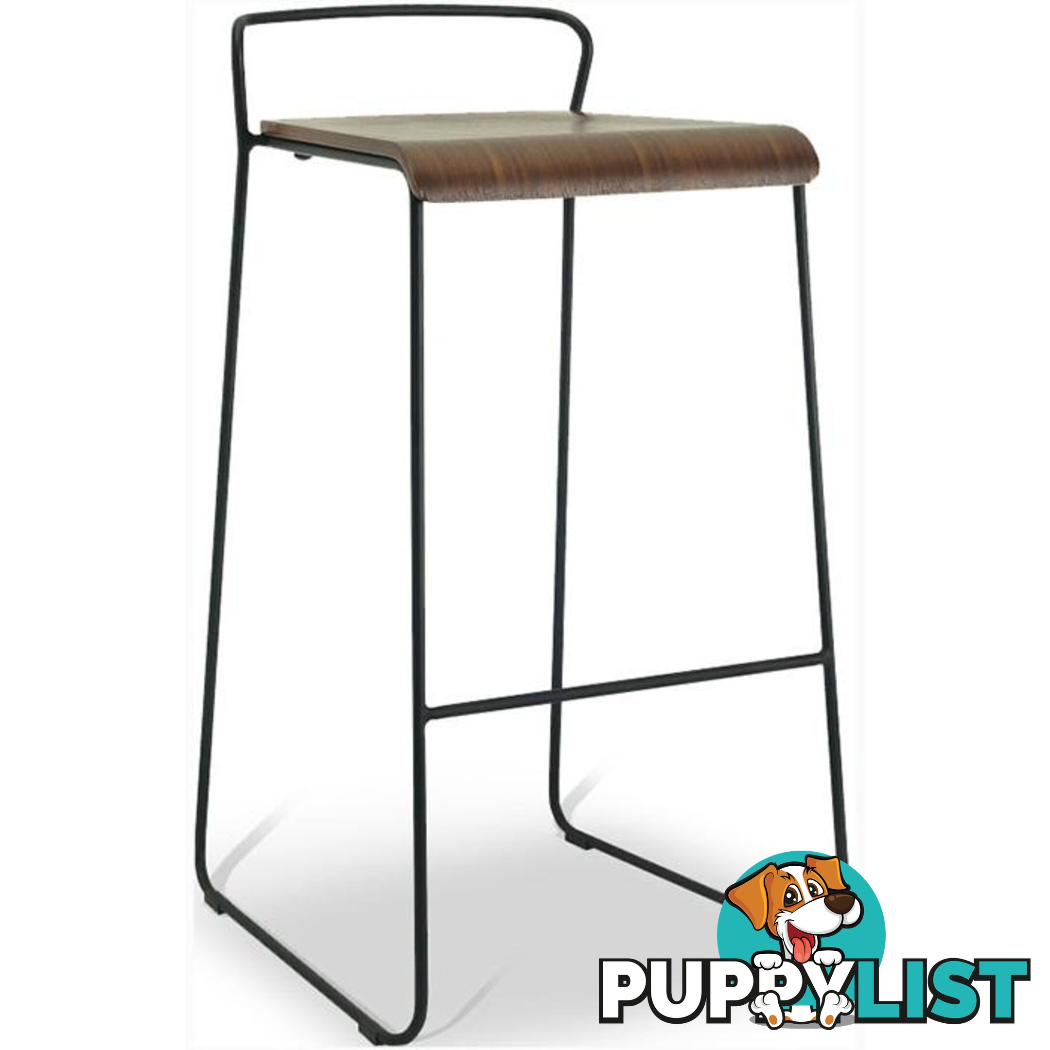 CAMILA Bar Stool - Walnut - 2407098 - 9334719007236