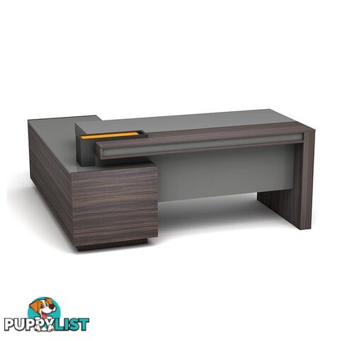 RADDIX Executive Desk with Right Return 1.8M - Brown - DF-FF-D0118R - 9334719003290