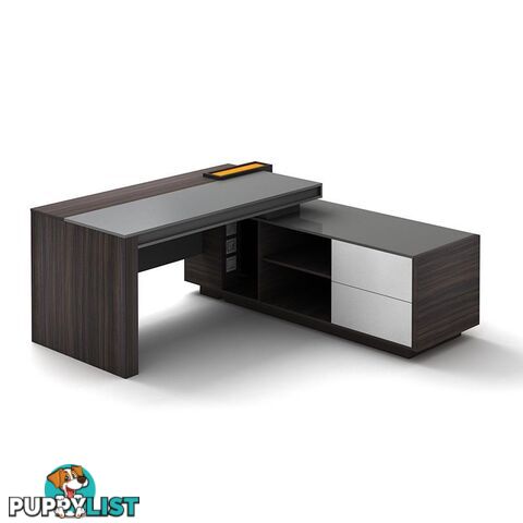 RADDIX Executive Desk with Right Return 1.8M - Brown - DF-FF-D0118R - 9334719003290