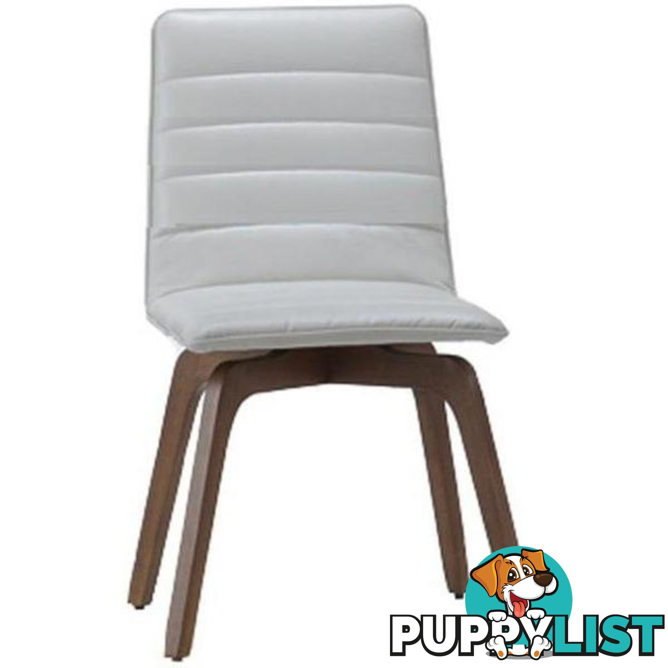 Volente Dining Chair - Walnut + Cream - DF-VOLENTE_DC - 9334719000251