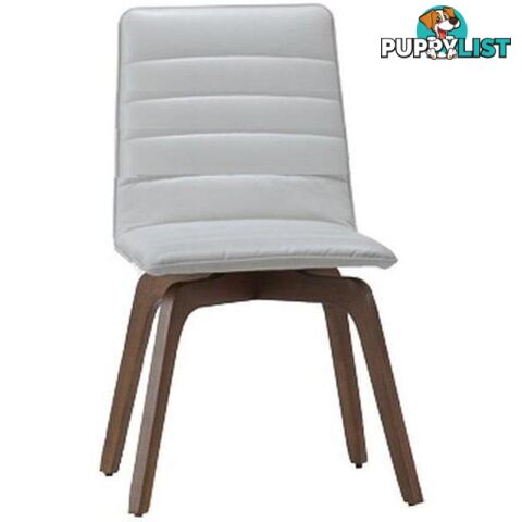 Volente Dining Chair - Walnut + Cream - DF-VOLENTE_DC - 9334719000251