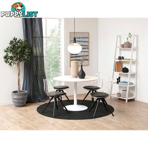 TITAN Round Dining Table 110cm - White - AC-10110-1 - 5706553406683