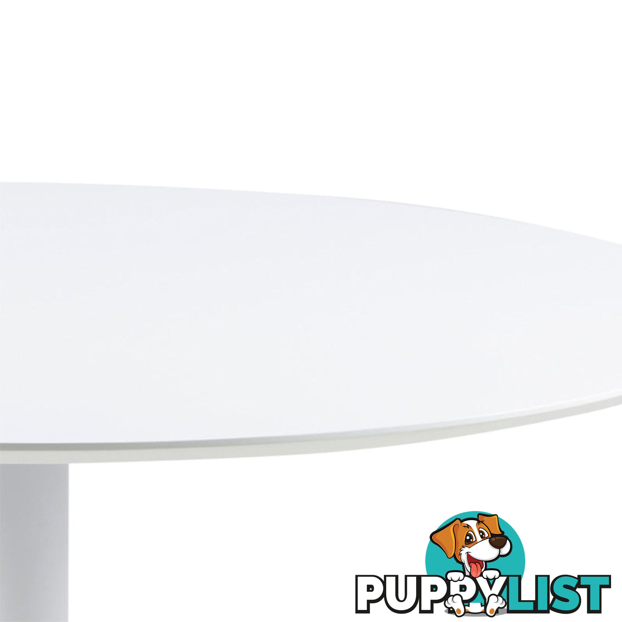 TITAN Round Dining Table 110cm - White - AC-10110-1 - 5706553406683