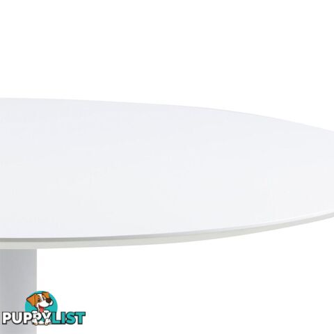 TITAN Round Dining Table 110cm - White - AC-10110-1 - 5706553406683