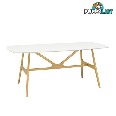 FILA Dining Table 1.8M - Natural & White - 1469089