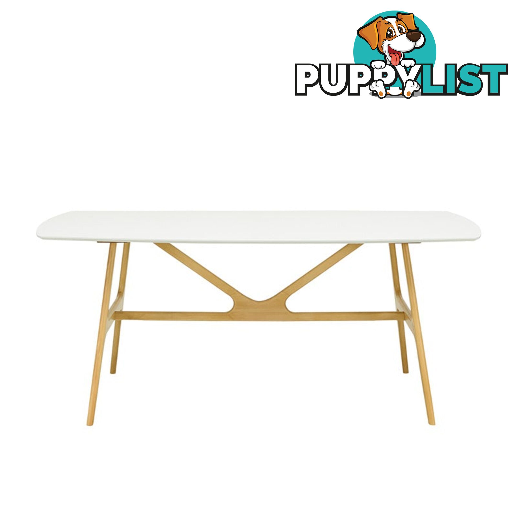 FILA Dining Table 1.8M - Natural & White - 1469089