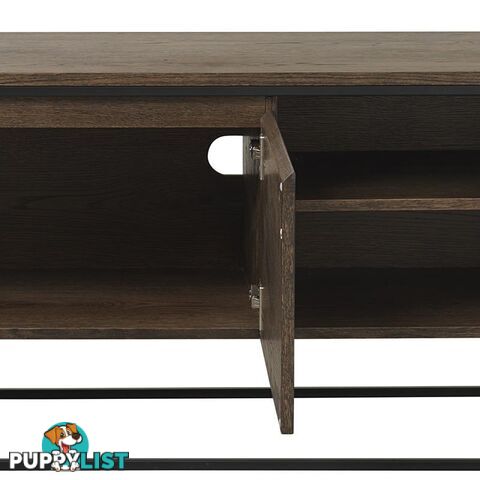 RIVOLI TV Entertainment Unit 1.55M -  Smoked Oak / Black - 40823020 - 5704745088426