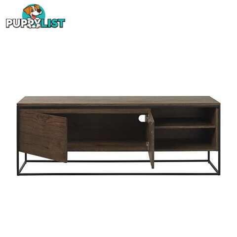 RIVOLI TV Entertainment Unit 1.55M -  Smoked Oak / Black - 40823020 - 5704745088426