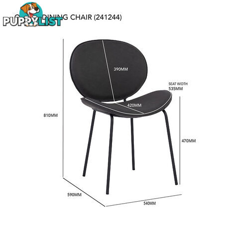 ORMER Dining Chair - Titanium - 241244 - 9334719009988