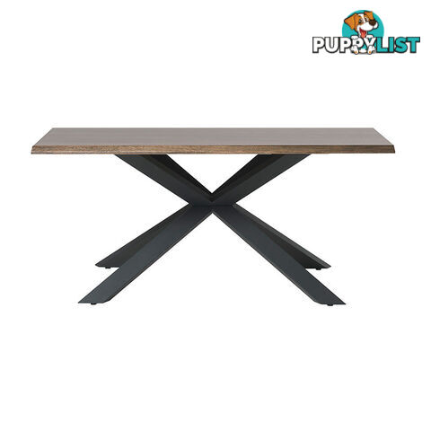 ARNO Dining Table 160cm - Brown & Black - 38822930 - 5704745096643