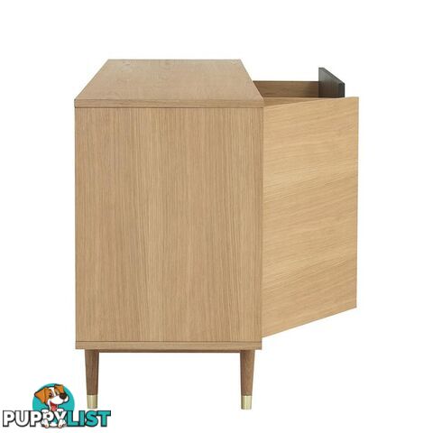 HOUSTON 200cm Sideboard - Natural & Grey - 346018 - 9334719004044