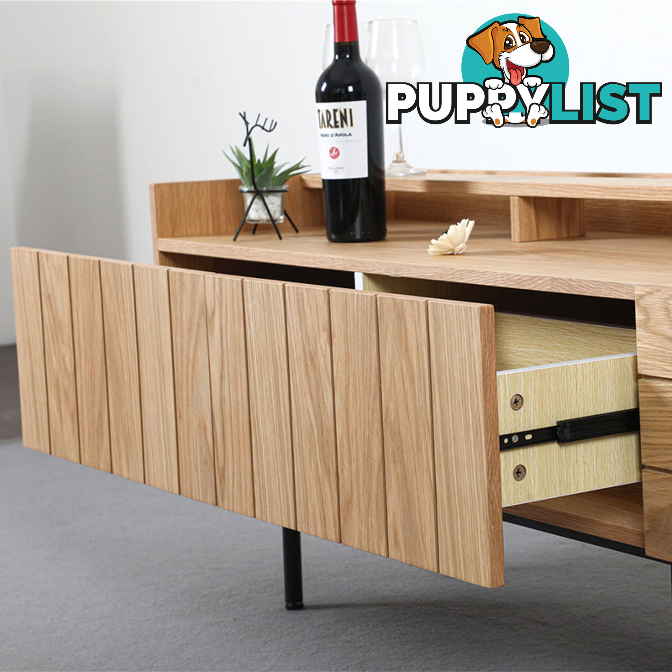 ZANE Entertainment TV Unit 160cm - Natural Oak - BB-TV1006 - 9334719012094