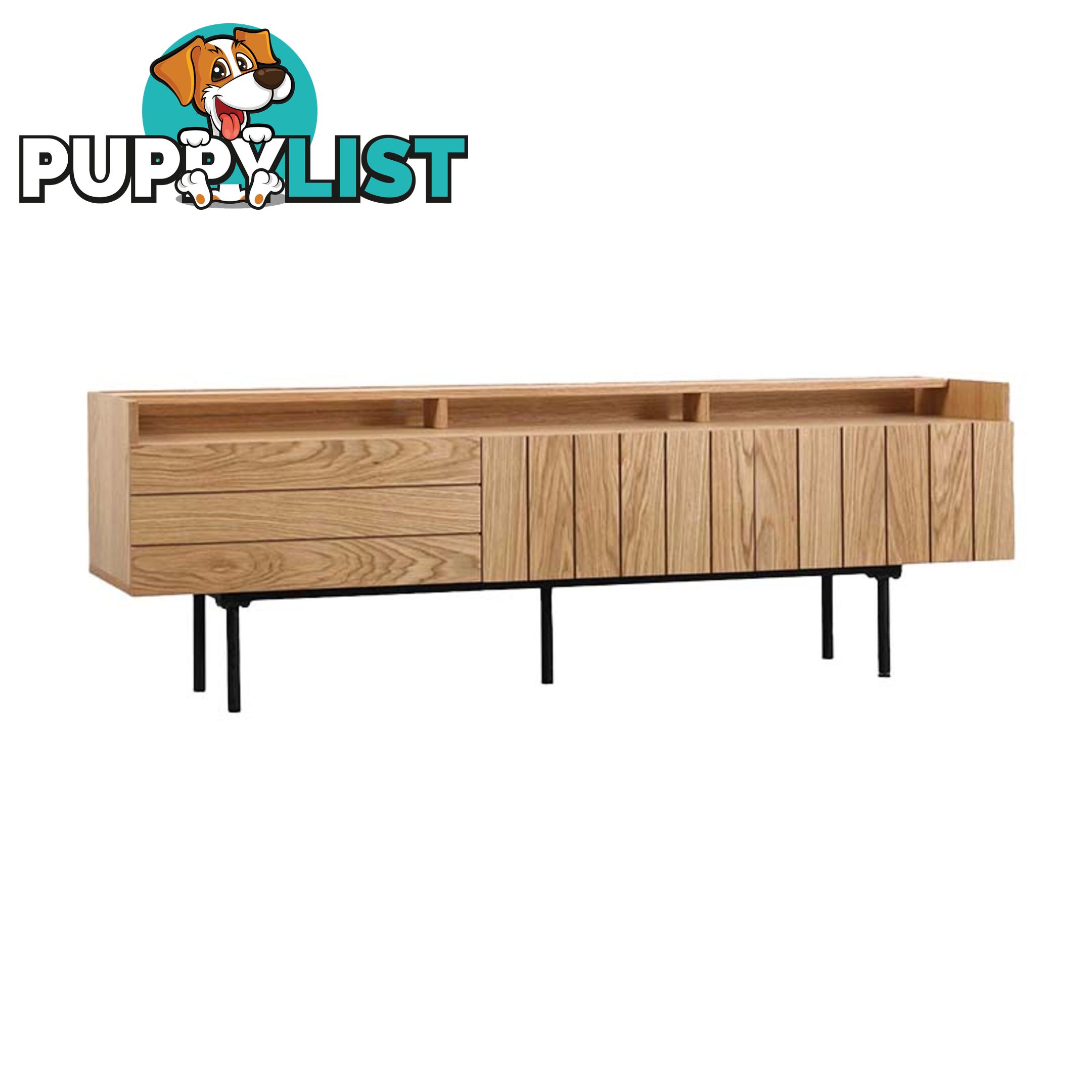 ZANE Entertainment TV Unit 160cm - Natural Oak - BB-TV1006 - 9334719012094