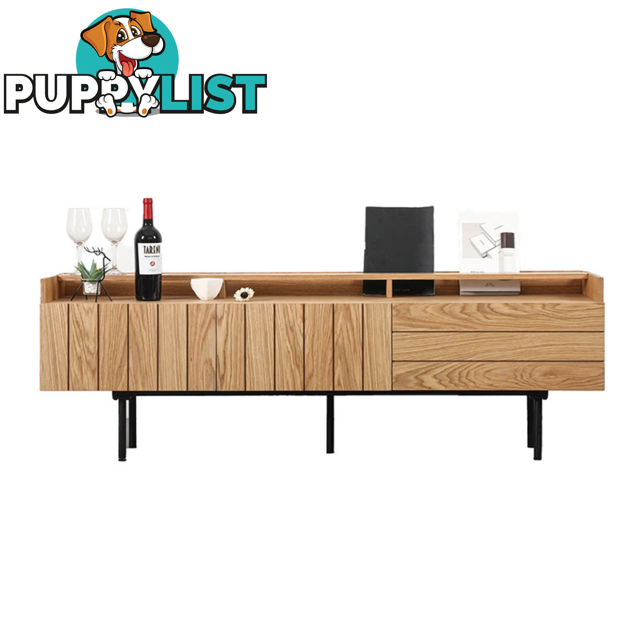 ZANE Entertainment TV Unit 160cm - Natural Oak - BB-TV1006 - 9334719012094