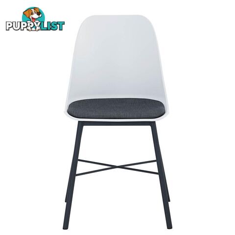 LAXMI Dining Chair - White & Black - 241187 - 9334719008448