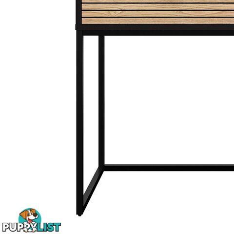 ODENCE Study Desk 120cm - Natural & Black - AS-ODENCEWD01 - 9334719010977