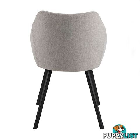 NILES Dining Chair - Beige & Black - AC-0000076528 - 5713941004758