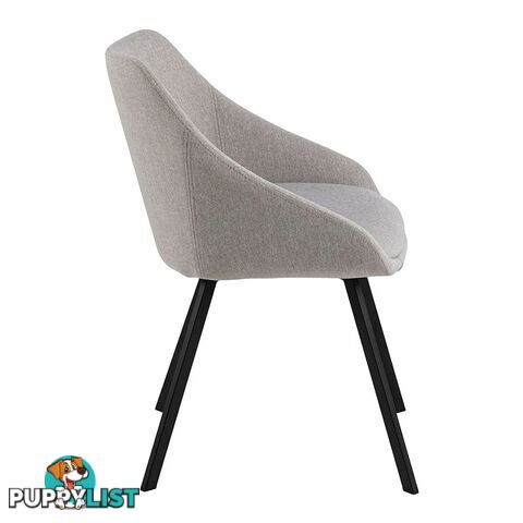 NILES Dining Chair - Beige & Black - AC-0000076528 - 5713941004758