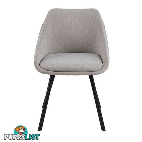 NILES Dining Chair - Beige & Black - AC-0000076528 - 5713941004758