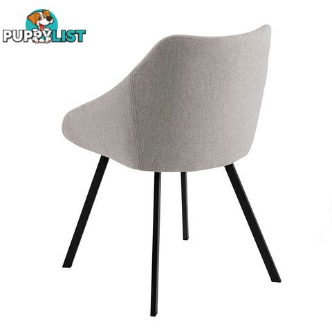 NILES Dining Chair - Beige & Black - AC-0000076528 - 5713941004758